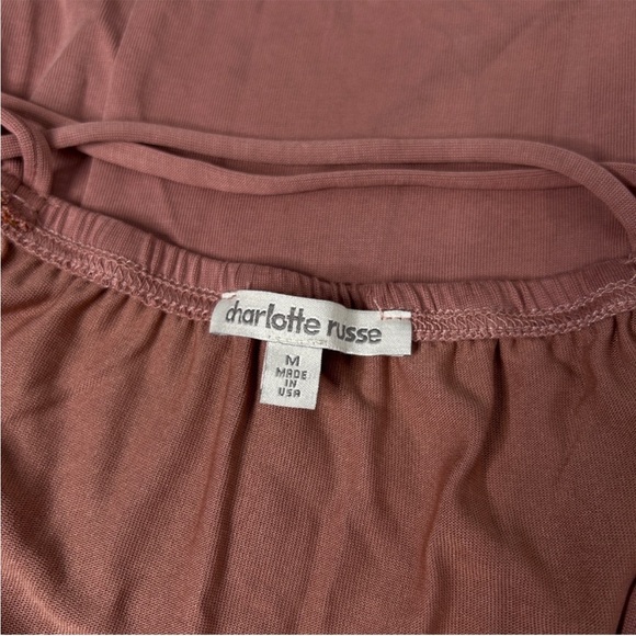 CHARLOTTE RUSSE Deep V Strappy Mini Dress Size Medium - Picture 5 of 6